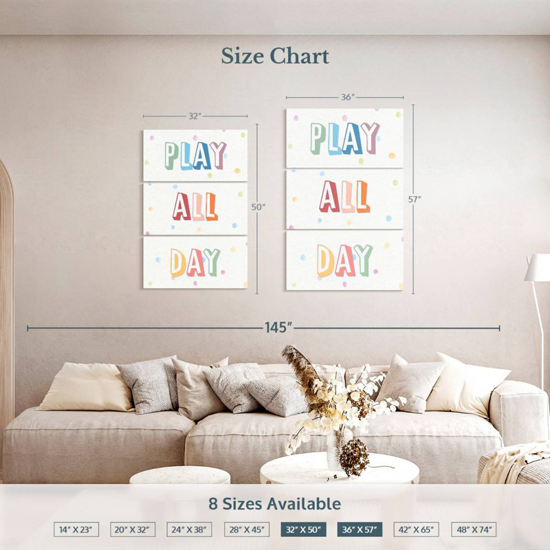 Enseigne Ashelle Play All Day, H 50 po x l 32 po