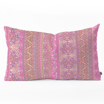 Aimee St Hill Farah Soft Blush Oblong Lumbar Pillow