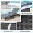 Patio Reclining Chaise Lounger with Removable Cushions for Backyard/Poolside-1032773027