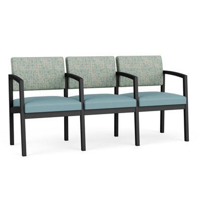 Lenox Steel Waiting Reception 3 Seat Tandem Seating Metal Frame