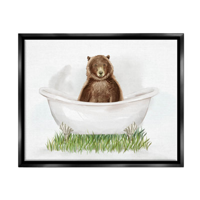 " Bear In Tub Bathroom Animal " by Ziwei Li