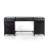 Bayline Glass Top Metal Base Executive Desk