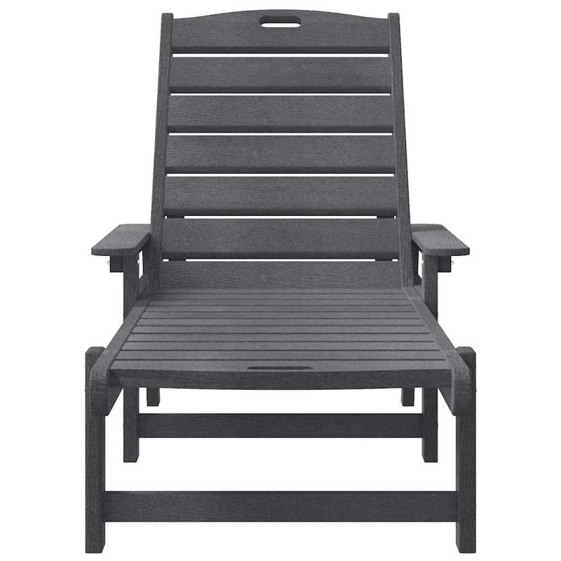 Sun Lounger HDPE, Light Grey