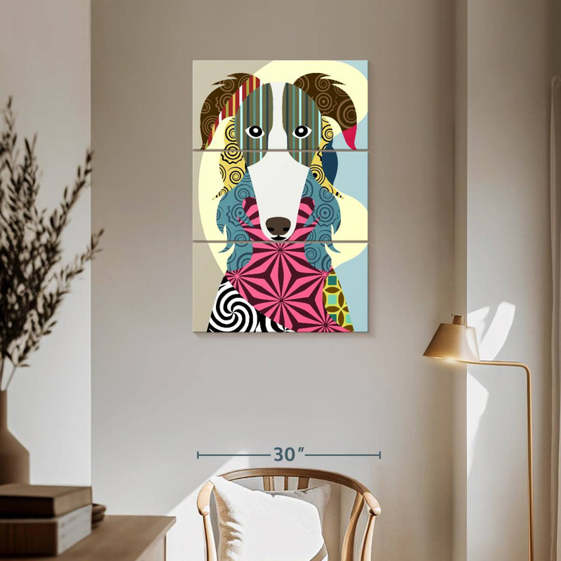 Lévrier russe Brampt Borzoi, H 57 po x l 36 po