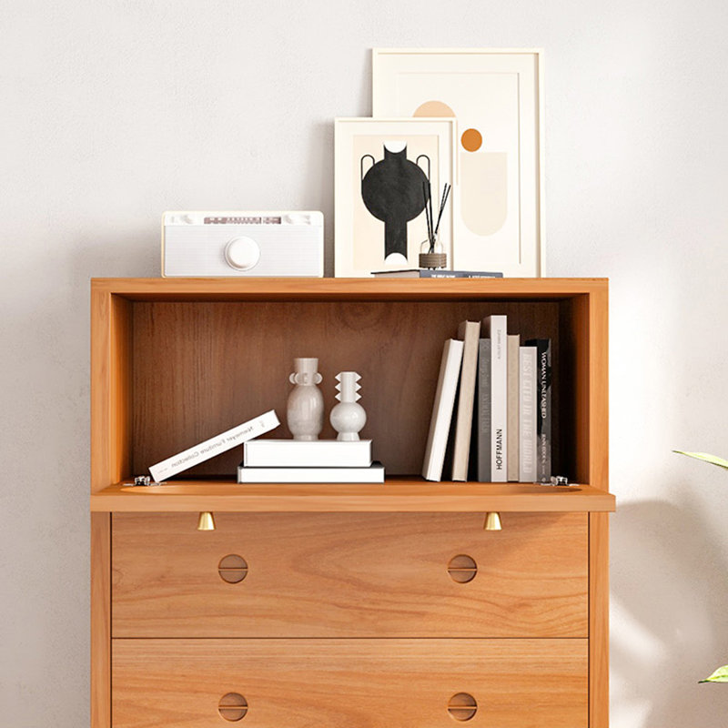 Élégante armoire de rangement en rotin