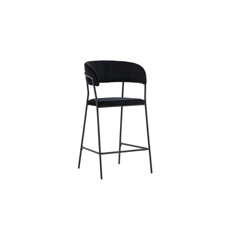 Bryttani Upholstered Counter Stool with Metal Frame