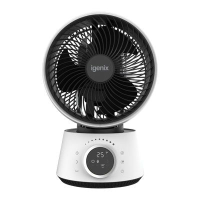 Igenix 9 Inch Digital Air Circulator Turbo Fan White