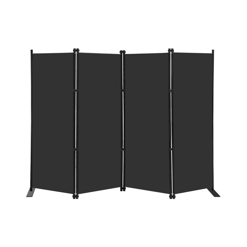 Cloison intérieure 4 panneaux, écran d'intimité pliable de 6 pi de hauteur, cloison de séparation de bureau portable