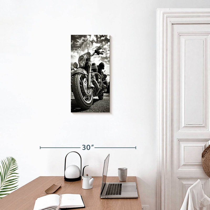 Monochromatic Motorcycle, 24" H x 12" W