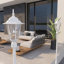Lampadaire d'extérieur imperméable Berkett (ensemble de 2)-110530984