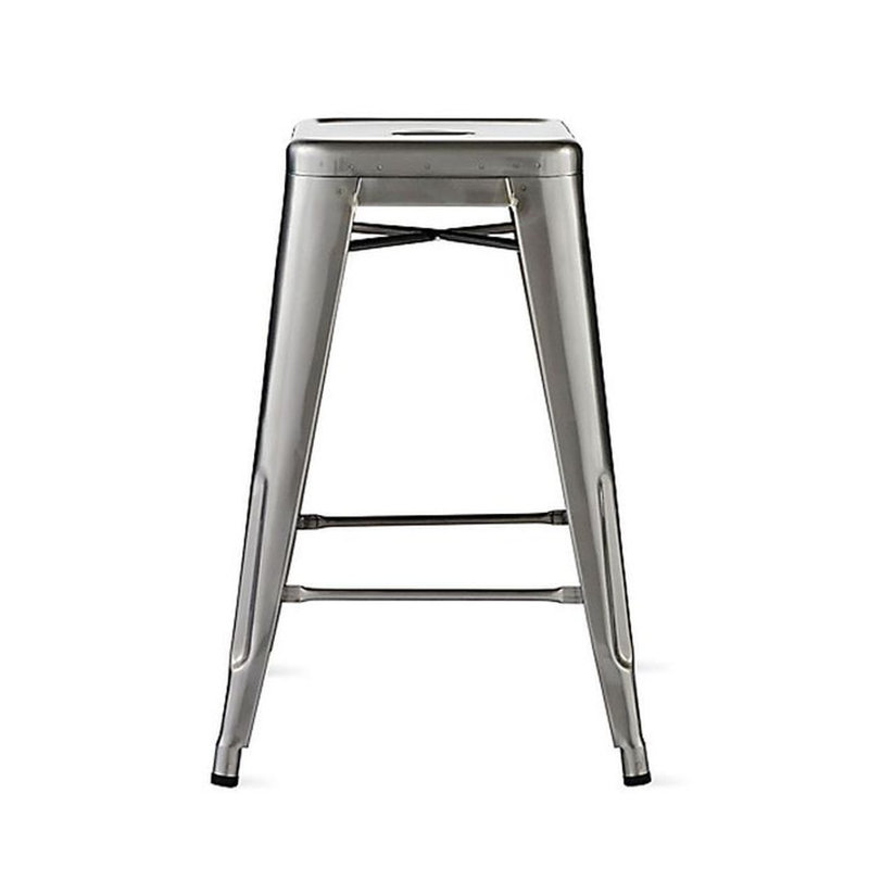 Tabouret de bar et de comptoir Cheryllynne, Métal industriel, Tabouret de comptoir (siège d'une hauteur de 26 p
