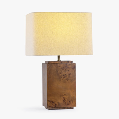 Lampe de table Wesl Burl Wood