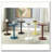 Teal Round Wooden Side Table
