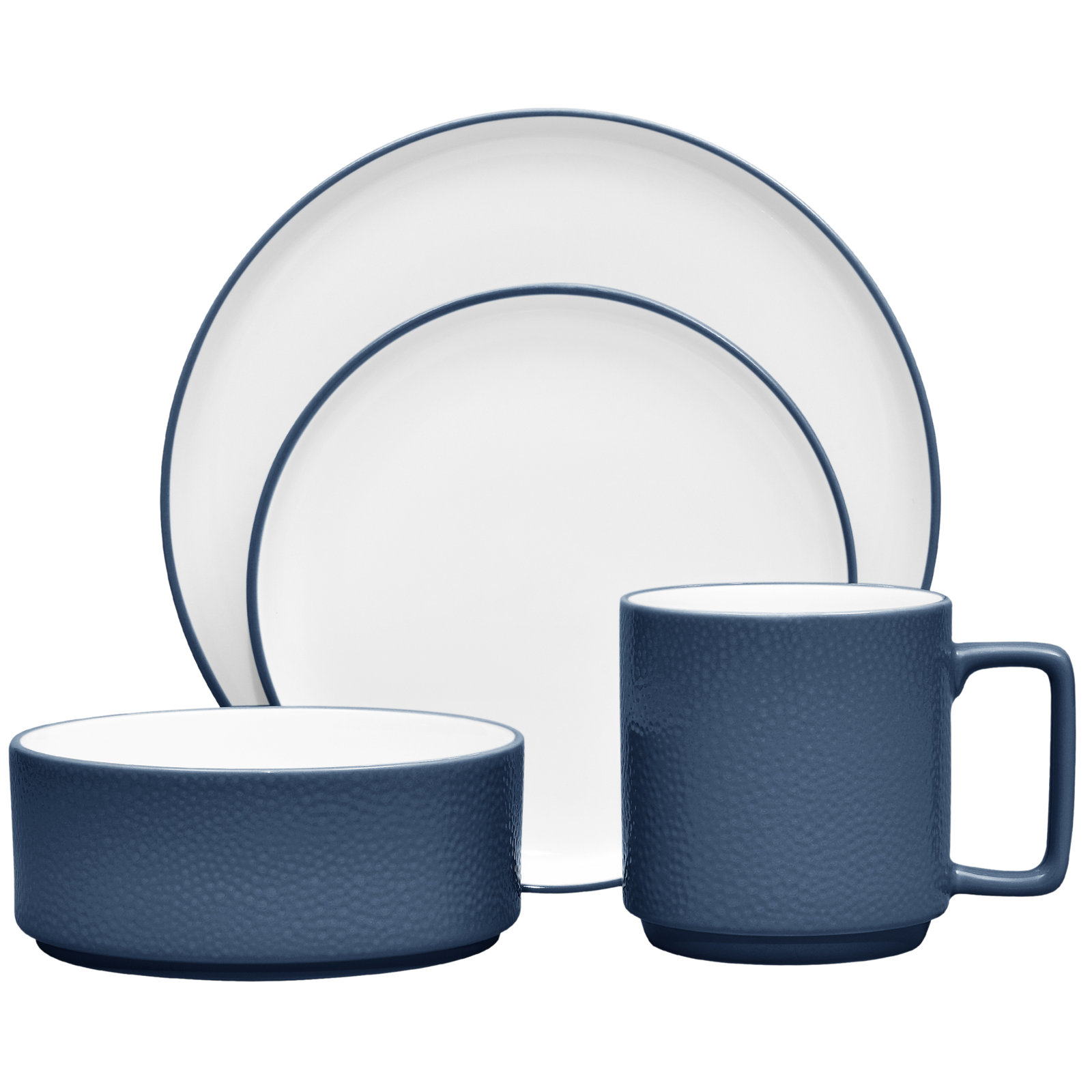 ColorStax Porcelain Dinnerware Set, Blue