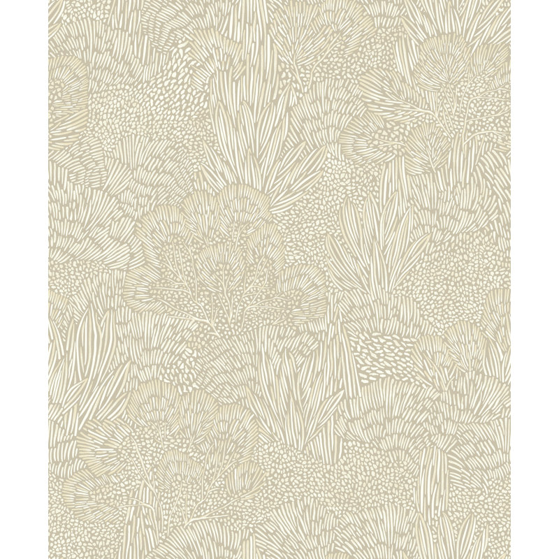 Rouleau de fleurs Einhorn, Blanc / gris