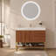 Meuble-lavabo autoportant moderne 36 po avec lavabo en céramique sans soudure et plateau en pierre frittée-51461681-51461682