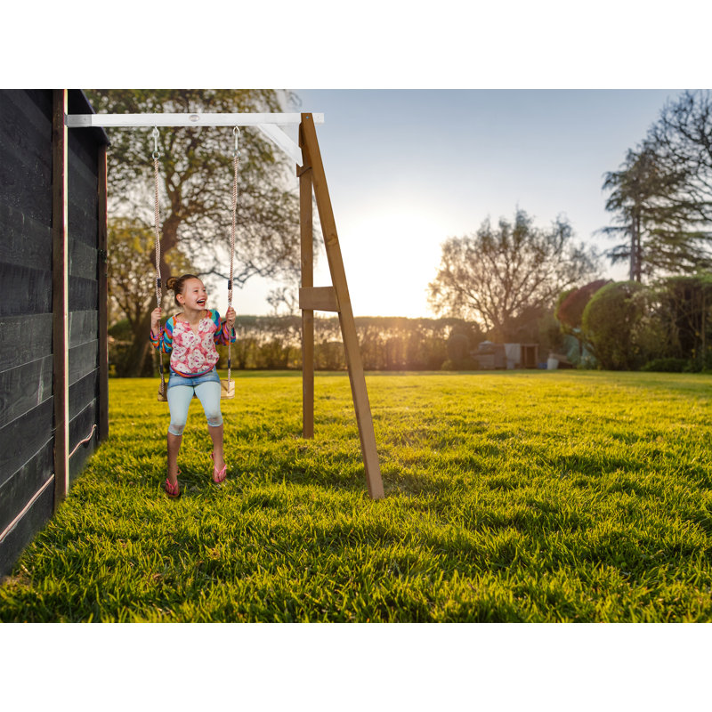 AXI Hemlock Swing Set with 1 Swing(s), Brown/White