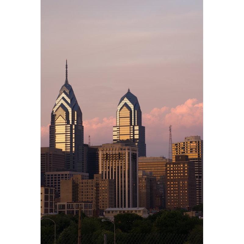 Allphin Philadelphia Skyscrapers - Wrapped Canvas Print, 46cm H x 30cm W x 3.8cm D