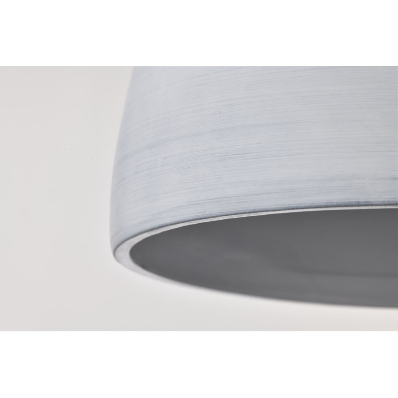 Vildan - Luminaire suspendu en céramique, H 42,88 po x l 7,5 po x P 7,5 po, Noir mat