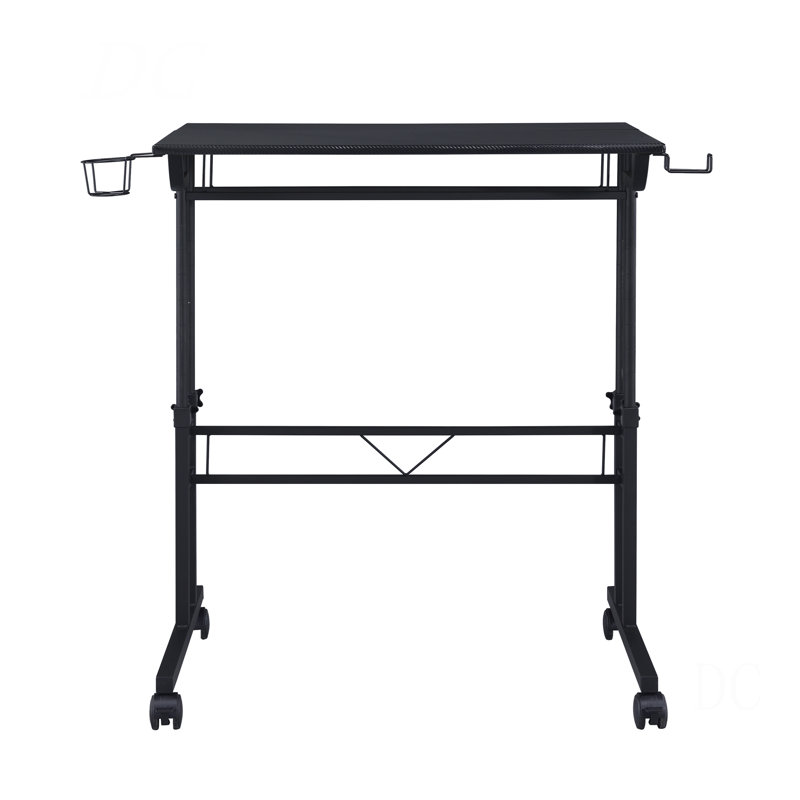 Bureau d'écriture à hauteur réglable avec tablette mobile Techni Mobile, Black