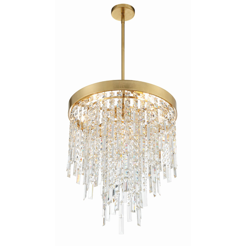 Dimmable Tiered Chandelier, 23.5" H x 20" W x 20" D