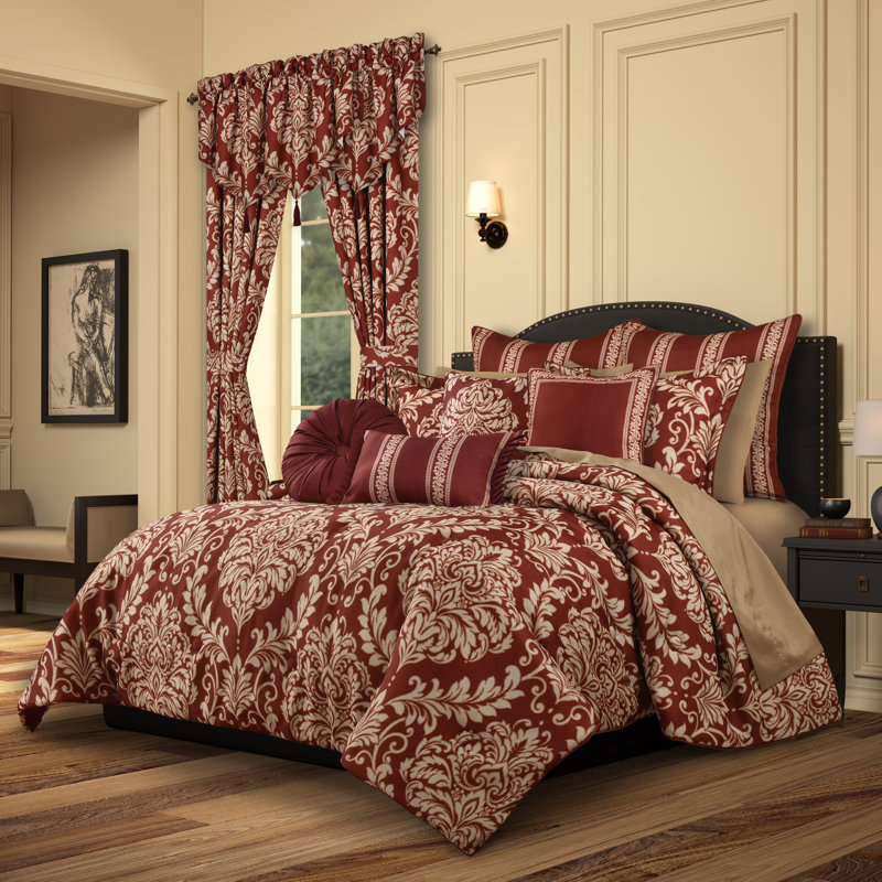 Coussin décoratif carré rouge 18 po Lazia