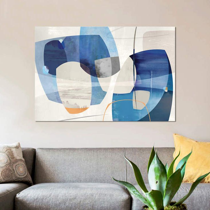«Shapes and Shapes» par PI Studio - Estampe numérique sur toile tendue avec châssis, H 18 po x l 26 po x P 1,5 po