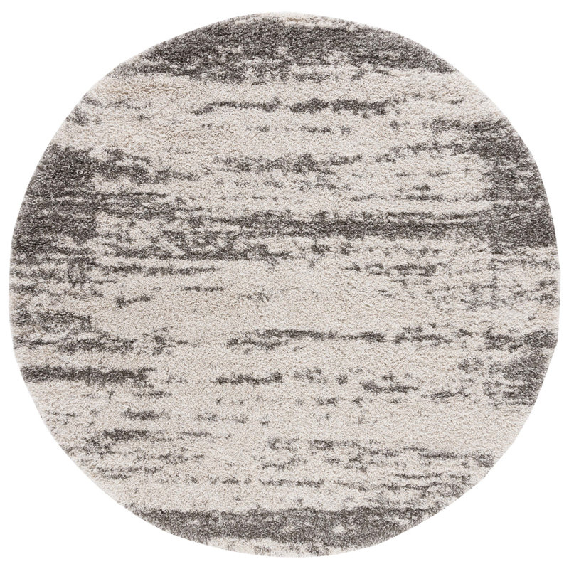 Tapis à poils longs Hudson, Rond 7 pi