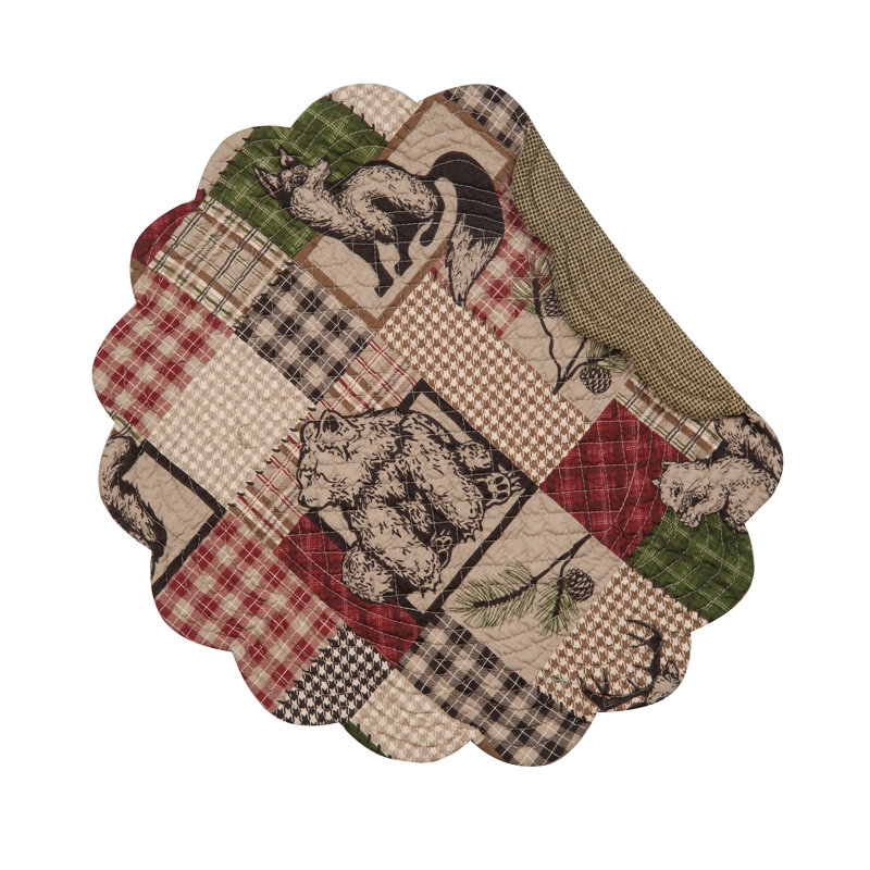 Baumgardner Cotton Patchwork Round Placemat