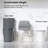 One Toilet With Dual Flush 001. 1.1/1.6 , Soft Close Seat. Water, Elongated Bowl. Height, Grey Ceramic Bathroom Regularization 001 Toilet. Flush, Height. For Systematization