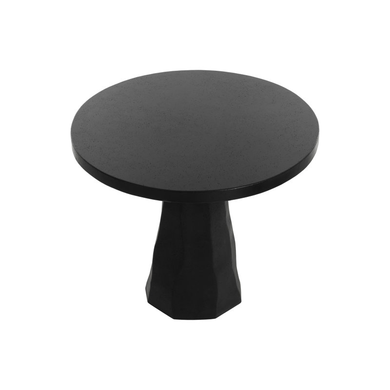 Kliff Outdoor Round Bistro Table, Black