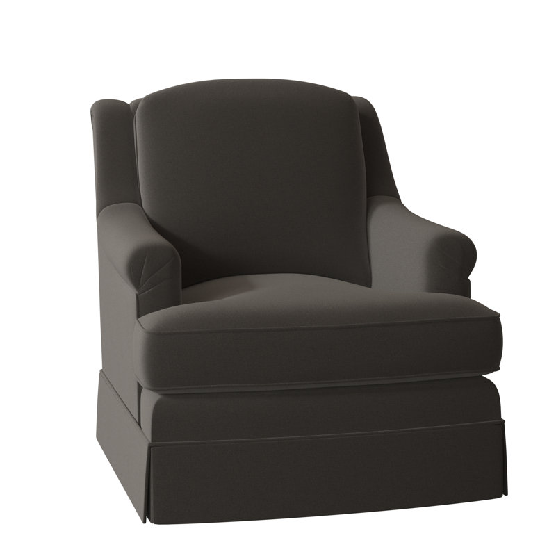 Milan 35.5" Wide Armchair, 9508 Hazelnut, Swivel
