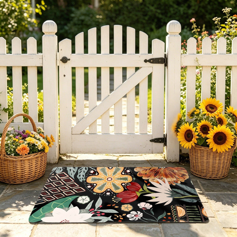 Multicolore 24 po x 36 po Bohemian Floral Tribal