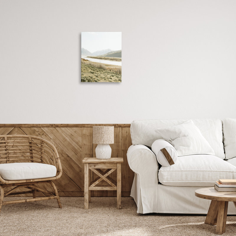 «River Mountains Peace», toile par Leah Straatsma, H 20 po x l 16 po