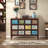 Painted four-door multi-functional accent cabinet