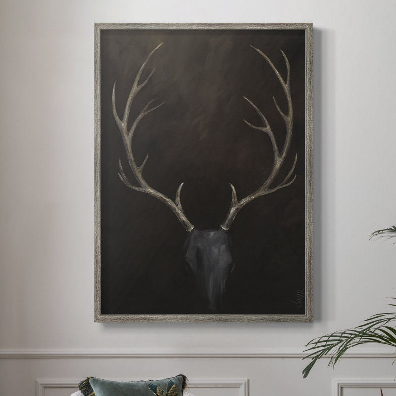 Buck Framed Print - Solid Wood, 30" H x 24" W