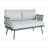 Mariano Steel 4-Pieces Coversation Set