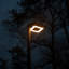 Lampadaire solaire carré à bricolage contemporain avec minuterie
