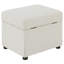 Repose-pieds avec rangement relevable hydraulique Merced Beige