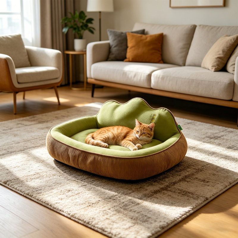 Tapis lavable toutes saisons pour chien avec sécurité renforcée 11,8 x 15,7 po pour petits chiens de moins de 5 lb, Brown