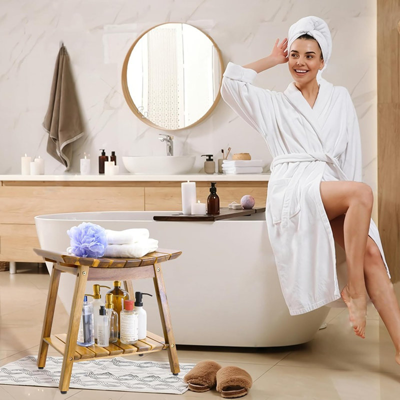 Banc de douche pour douche 18 po