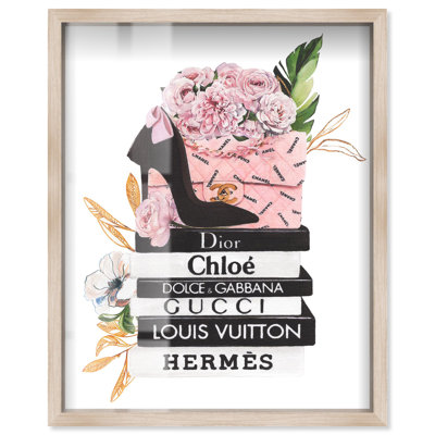 «Doll Memories - Floral Flowers Stack Shadowbox Print» par Art Remedy