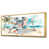 Toile avec cadre flottant or