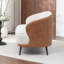 Causeuse en velours avec pieds noirs Stith-1879777123