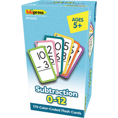 Edupress Subtraction, Cartes Flash
