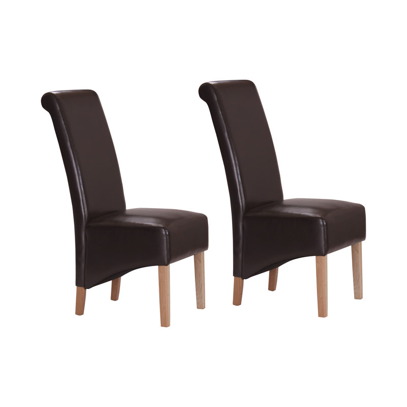 Joanie Upholstered Dining Chair, Brown