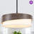 21.56" Modern 5-Light Dimmable Drum Chandelier-1367245195