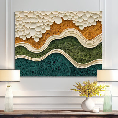 Biomorphism Earth Rhythm In Chaos I - abstraction lyrique, art mural
