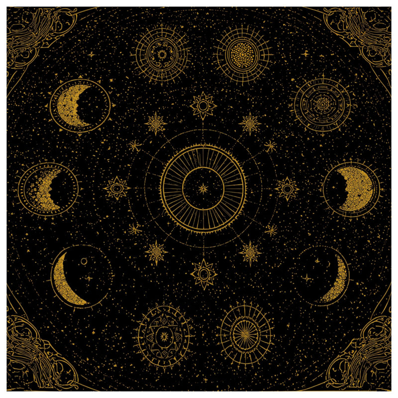 Celestial Moon Phases Duvet Covers, Queen