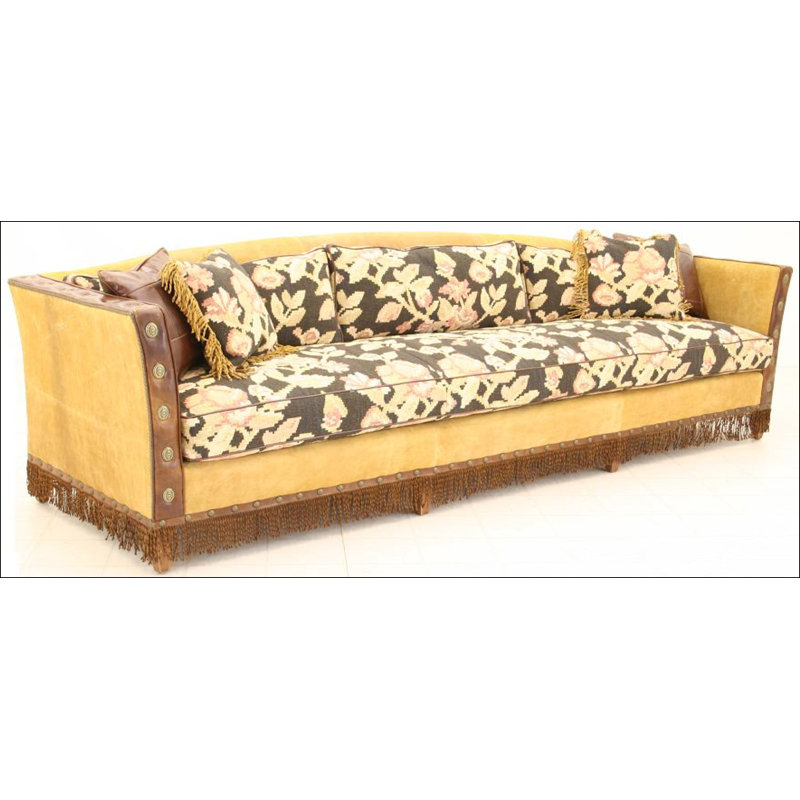 Sofa, Bella Black Performance Velvet, French Dark Chocolate, Old Silver